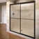 Deluxe 57'' - 59'' W x 71.5'' H Bypass Framed Shower Door with Glass