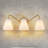Elegant 3-Light Tapered Glass Vanity Light