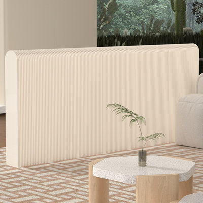 Low Height Folding Room Divider, Freestanding Paper Privacy Screen, Portable Partition for Living Room & Home Office