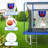 8×12 FT Rectangular Outdoor Trampoline Backyard Trampoline with Safety Enclosure Net