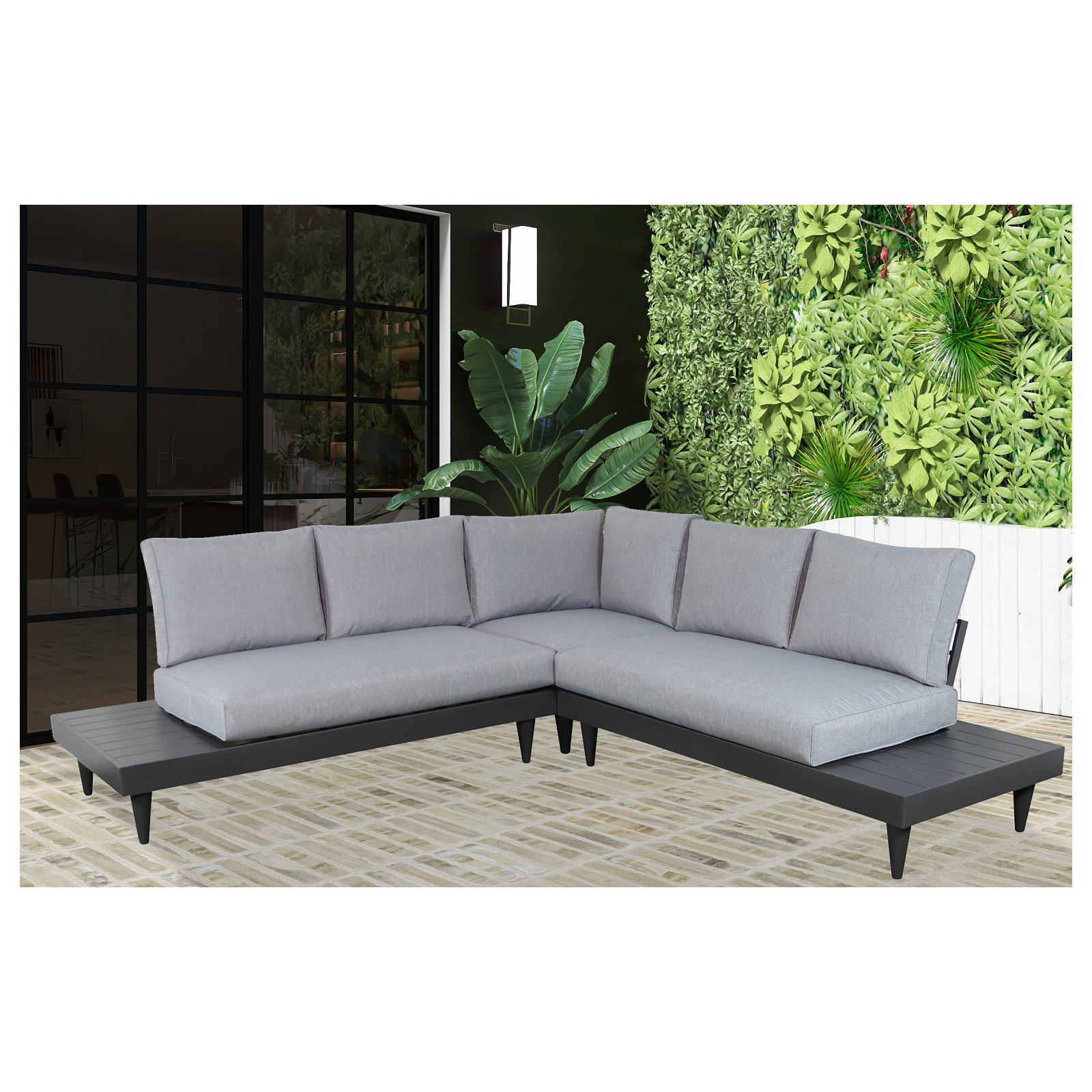 Eleph Fully Assembled 4 - Person Outdoor Seating Group with Cushions
