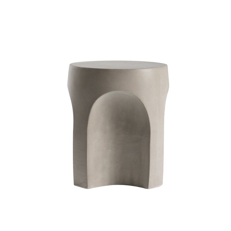 Outdoor Side Table, White