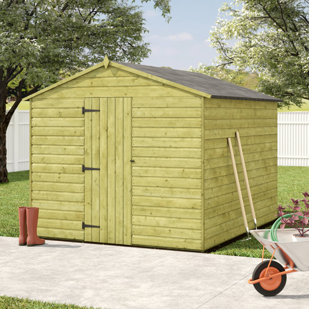 Premier Apex 8 Ft. W x 10 Ft. D Shiplap Wooden Shed