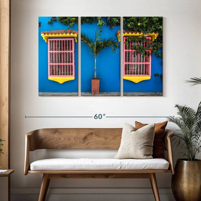 Lilie Pink Colonial Windows, 32" H x 50" W