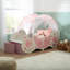 Disney Princess Carriage Toddler Bed with Canopy - Easy to Assemble Kids Bed with Fabric Storage Boxes - Sturdy Engineered Wood Construction, Guarded Sides, Wooden Slats, Fits 140cm x 70cm Mattress (Mattress not included)