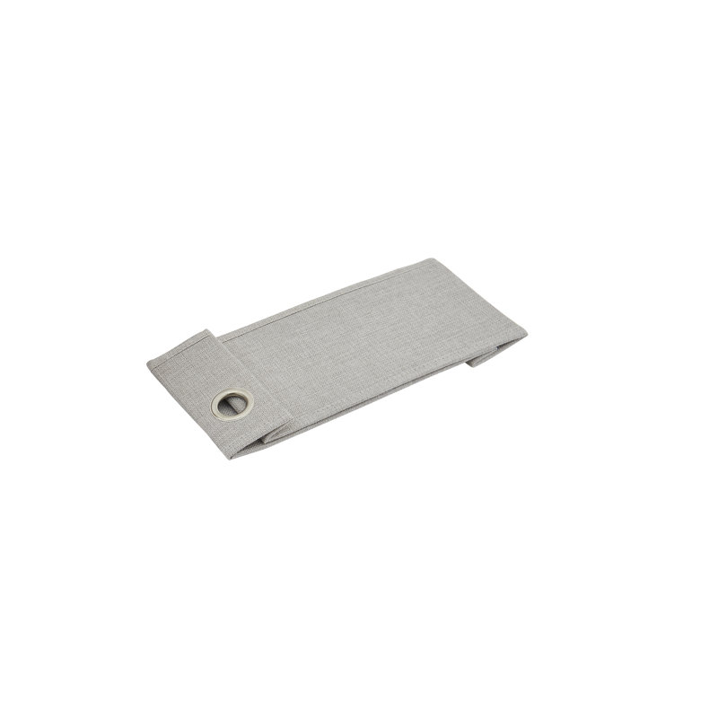 Organisateurs et rangement pour tablettes de placard et tiroirs, bacs de rangement pliables en tissu de lin avec poignée, ensemble de 2, gris.