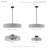 Xavyer Fabric Semi Flush Mount-697361237