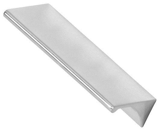 6" Center to Center Finger Pull, 3 1/2", Polished Chrome