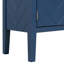 Buffet bleu marine avec motifs géométriques captivants et poignées en métal rétro élégance intemporelle en bleu, motifs, poignées rétro,-1736090336