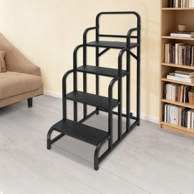 4-Step Stair With Wheels, Industrial & Warehouse 4-Step Stair, Rolling Stair