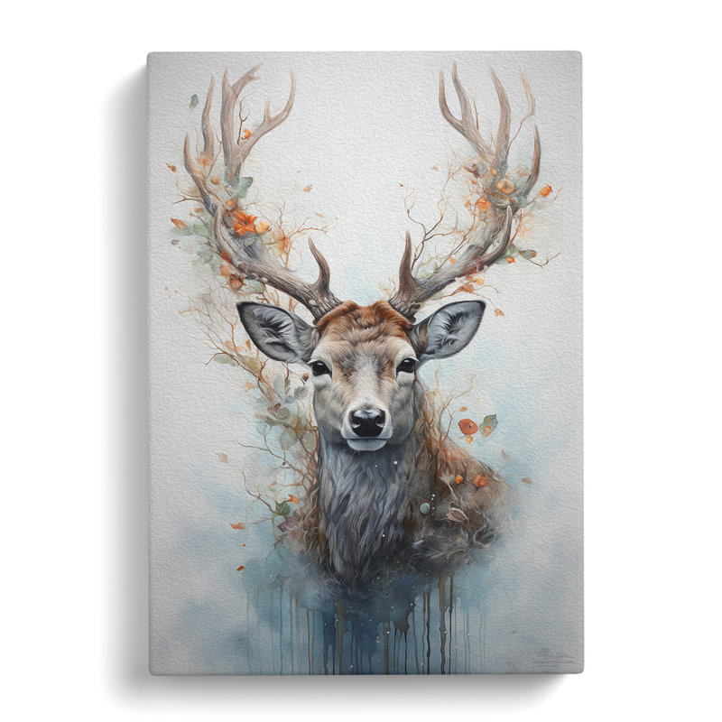 Deer Conceptual - Wrapped Canvas, 60cm H x 40cm W x 3cm D