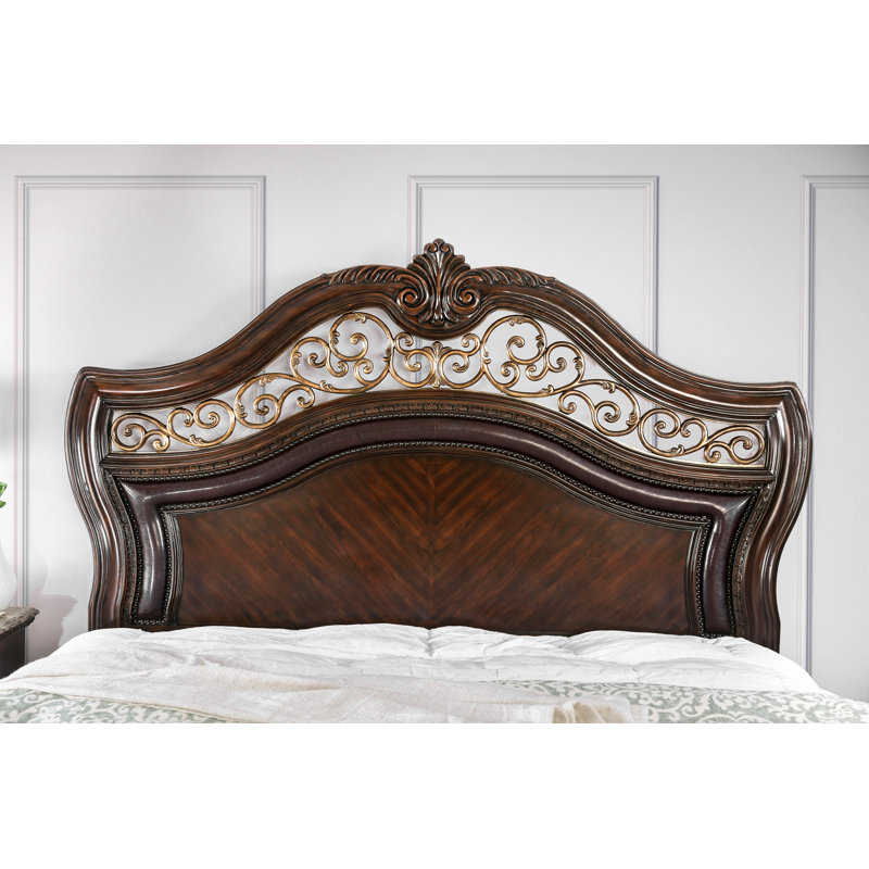 Fanechka Vegan Leather Standard Bed, King