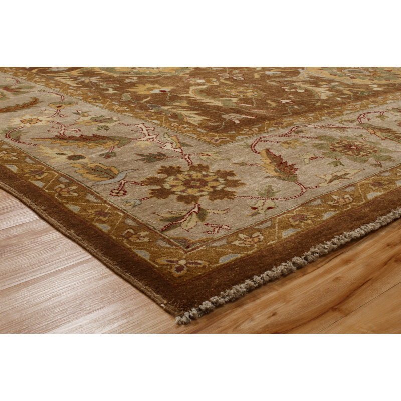 Algertha One-of-a-Kind 9' X 12' Wool Area Rug in Red