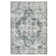 Garvee Vintage Area Rug Floral Print Indoor Mat with Non-Slip Backing, Washable Distressed Accent Carpet, Oriental Medallion Low Pile Floor Cover for Bedroom, Kitchen, Laundry