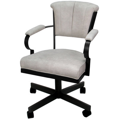 Charnisha Metal Dining Caster Chair