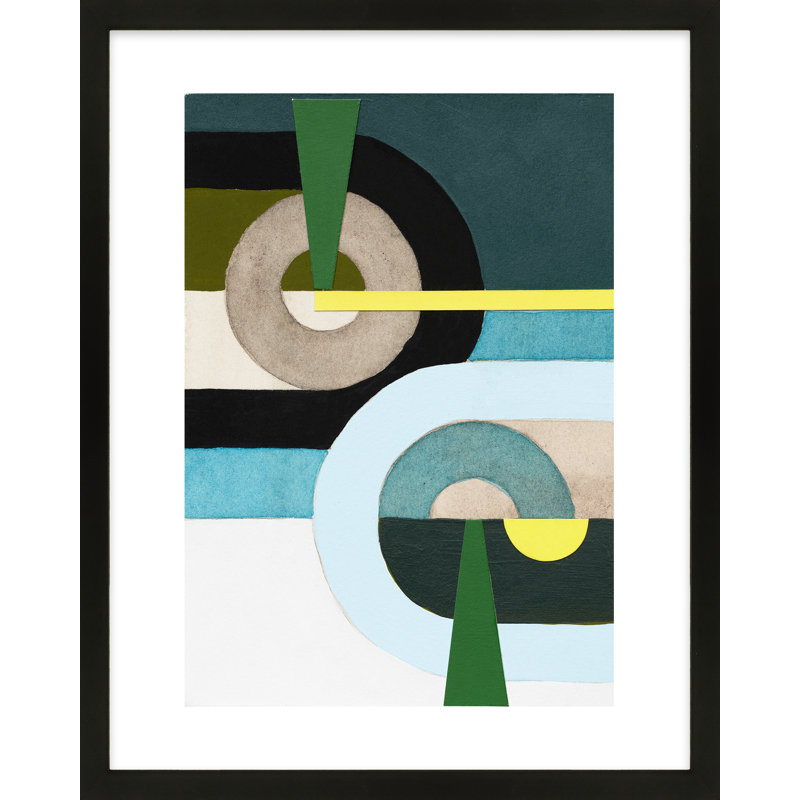 Composition Nr. 2 By Allison Rietta - Framed Wall Art, 16" W x 20" H, Black