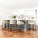 Canio Upholstered Counter Stool with Metal Frame