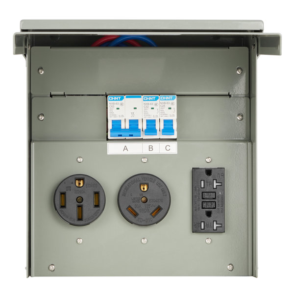 VEVOR Temporary Power Outlet Panel RV Electrical Panel 20 30 50 Amp ...