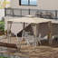 Pavillon de jardin avec filet Outsunny