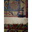 Tapis oriental bleu / orange en coton / laine fait à la main 3 pi x 5 pi Neddo