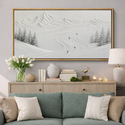 Impression sur toile encadrée, paysage d'hiver