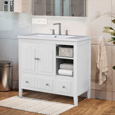 17.52'' Single Bathroom Vanity Base Only