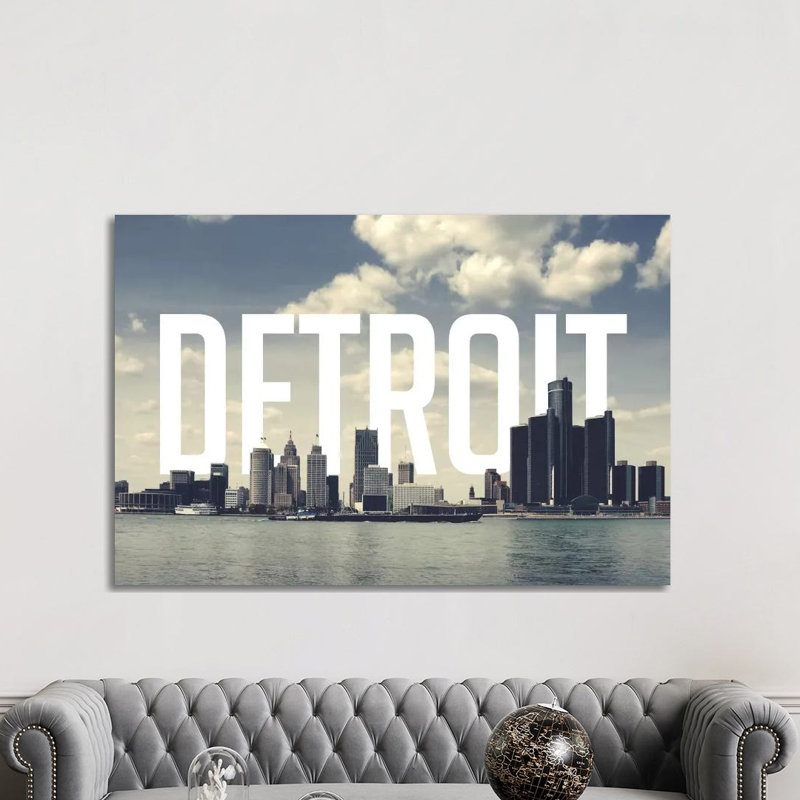 «Detroit», impression sur toile tendue, H 8 po x l 12 po x P 0,75 po