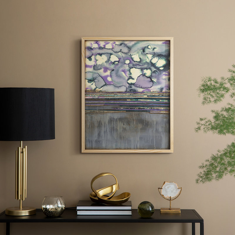 Fireworks Framed Print - Solid Wood, Natural, 11" H x 9" W
