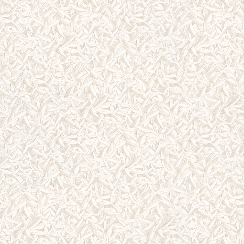 Minoris Textured Leaves Sheen Wallpaper Roll, Beige