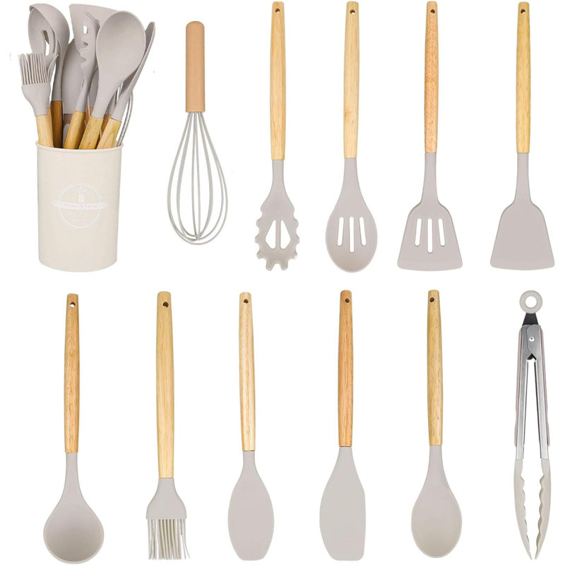 Rareweaves 12 Utensil Set, Beige