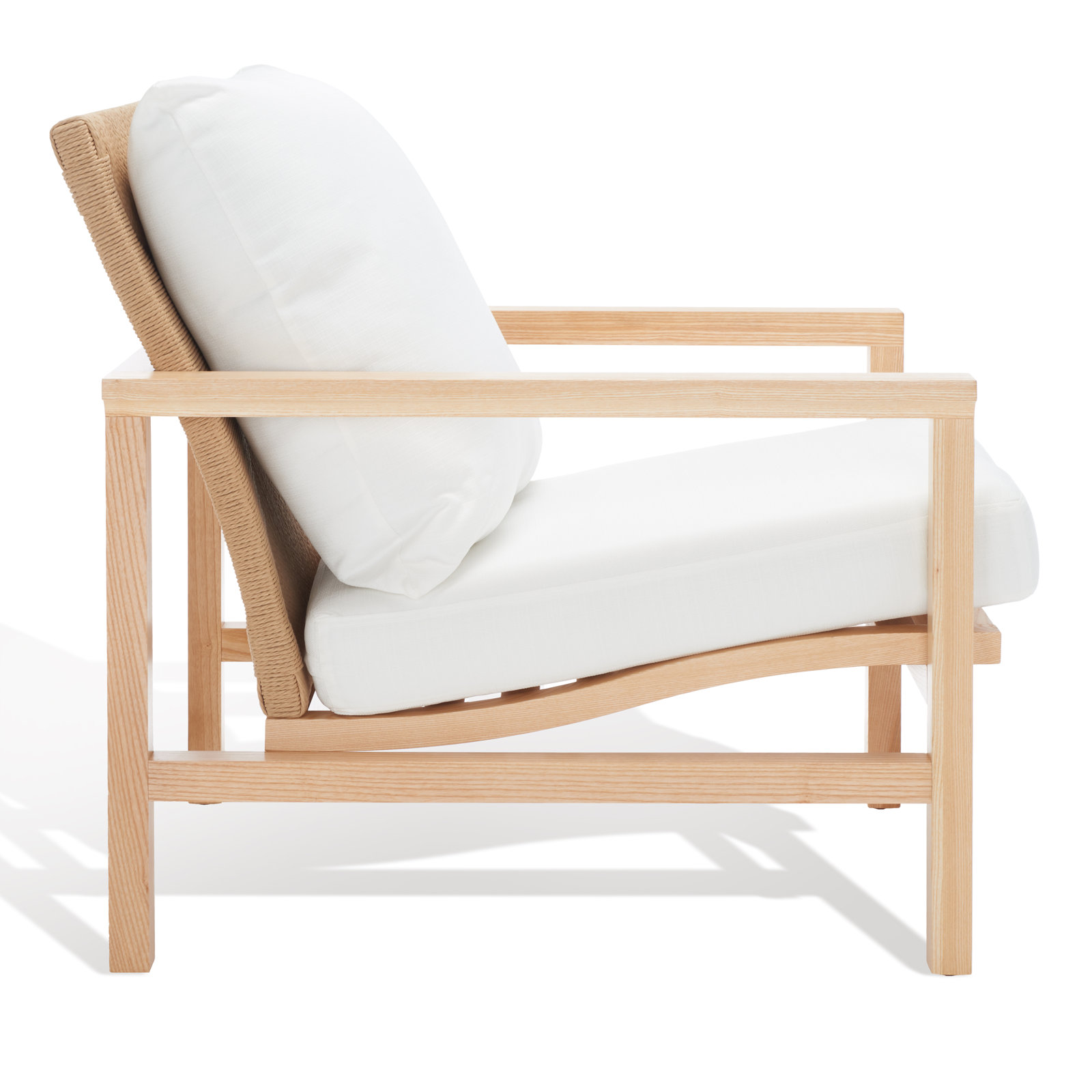 Linen Armchair, Brown