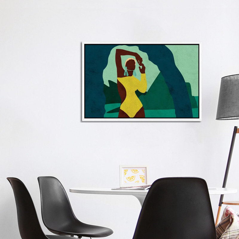Citronella Horizontal by Reyna Noriega - Print on Canvas, 66.04 cm H x 45.72 cm W, White Framed