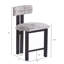 26.5'' Stylish Round Stools With Low Back - Comfortable Upholstered Seat & For Kitchen & Dining-1496090623