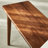 Simple Rectangular Black Walnut Dining Table Set-110434410