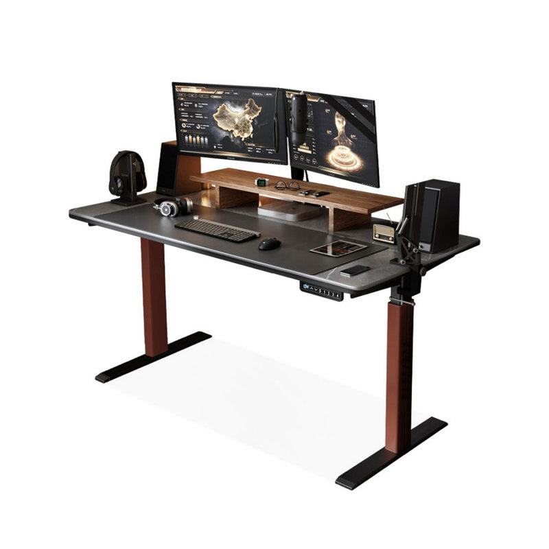 Bureau debout gris en pierre frittée, 62.99