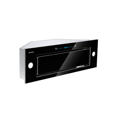 28"" 900 CFM Ducted Insert Range Hood with Nightlight Remote Control Included -  HisoHu, IKB01-30-B