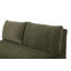Banquette de salle à manger Delphine 63 po - Chenille vert olive-1047916948