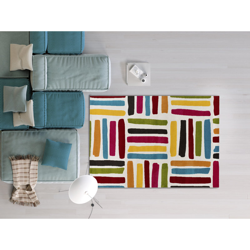 Omorodion Geometric Machine Woven / Power Loomed Area Rug, Rectangle 133 x 190cm