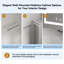 Armoire à pharmacie intelligente 28 po H 28 po x l 20 po avec miroir - encastré ou à fixation en surface