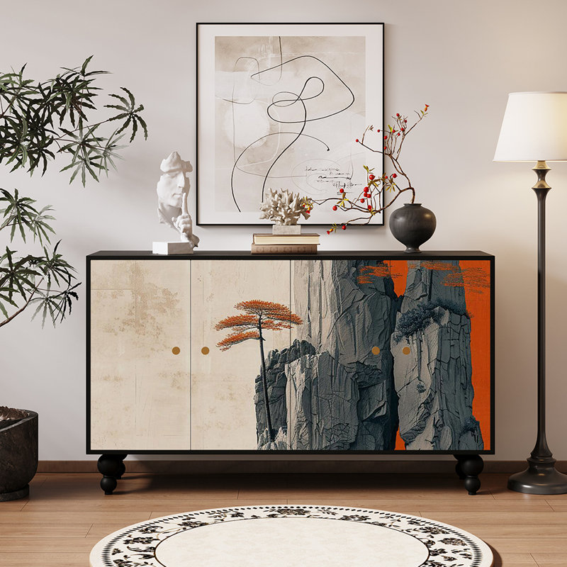 Buffet haut de gamme rétro et minimaliste