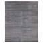 Tapis gris Loreto noué à la main unique 11 pi 5 po x 18 pi 0 po