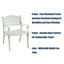 5 pièces de table de patio et chaises d'extérieur en fonte d'aluminium avec trou pour parasol-86641765