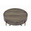 Table basse brun clair et champagne