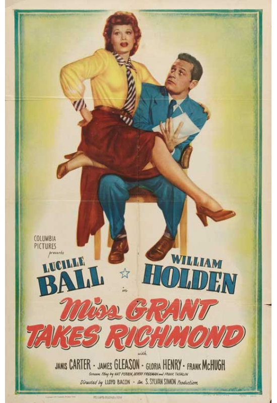«Miss Grant Takes Richmond», affiche de film (11 X 17) - Article # MOVGB42204