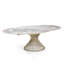 Daely Extendable Oval Metal Base Dining Table-607374622