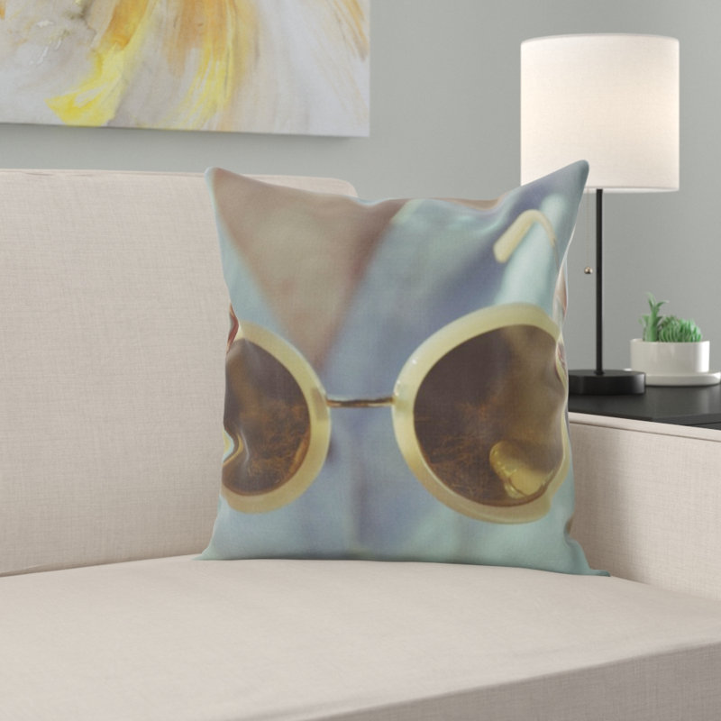 Housse et insert de coussin de lunettes de soleil carrés