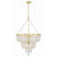 Lustre empire unique à 8 lumières avec accents en fer forgé Fredrick-463124201-464103414