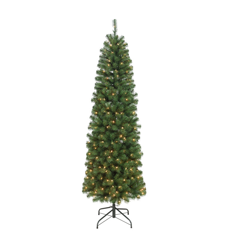 7.5' Lighted Artificial Fir Christmas Tree