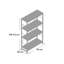 Cabrini 119.5 cm H x 76 cm W Bookcase