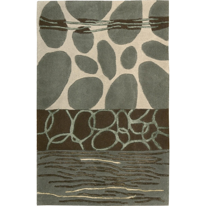 Garnie Wool Abstract Indoor Rug, Rectangle 8' x 11'